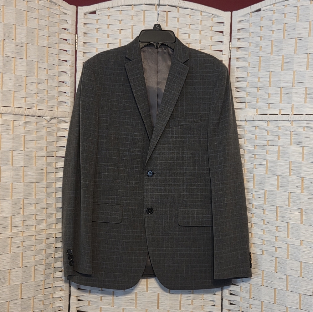 Gray Windowpane Boy's Blazer - Classic Tailored Style Lauren  Like New, Size 18R